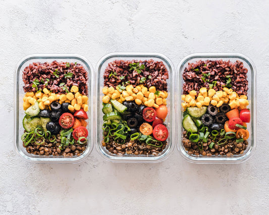 tasty leftovers in 3 Prepdeck containers